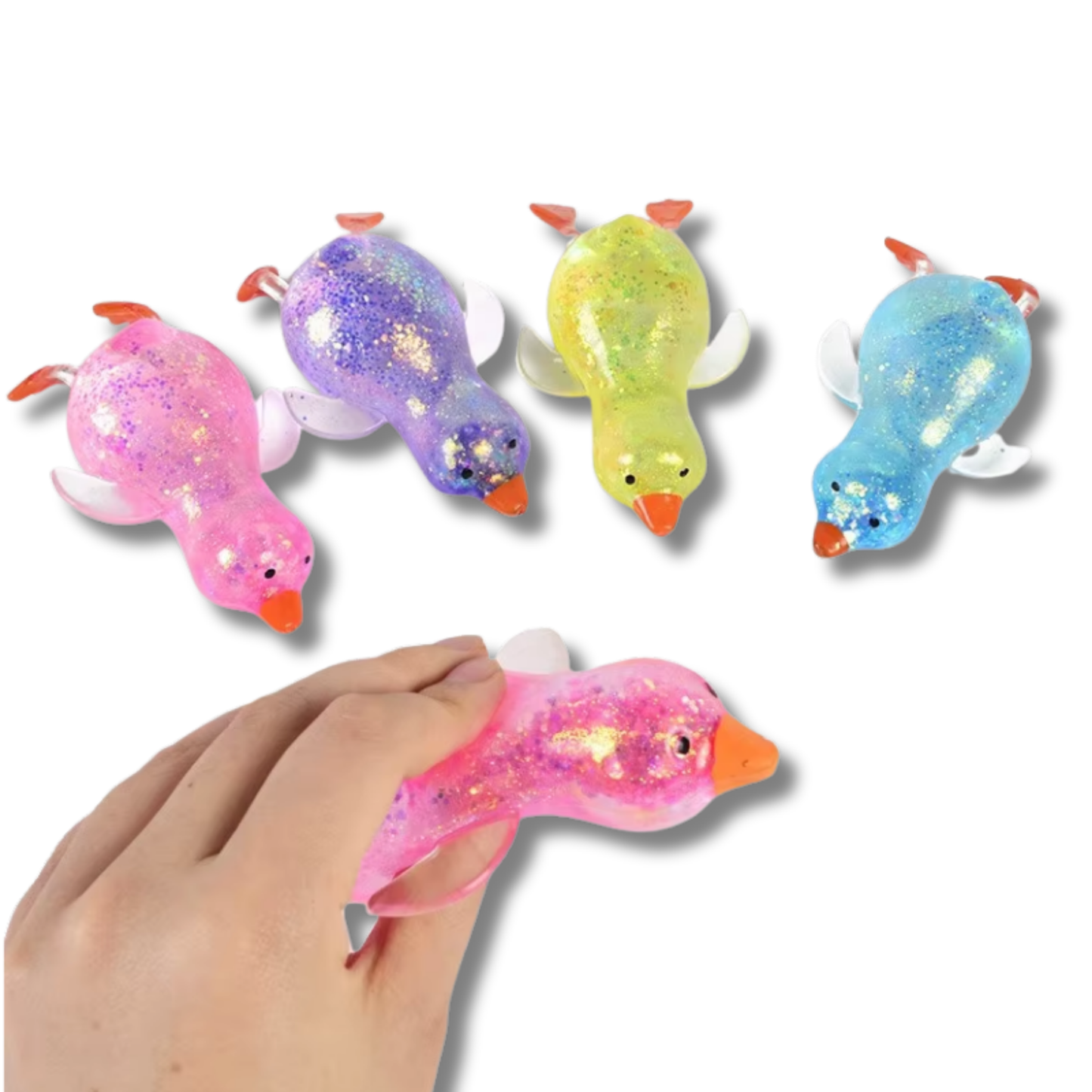 Easter Glitter Sugar Squishy Fidget Kids Toy- Assorted