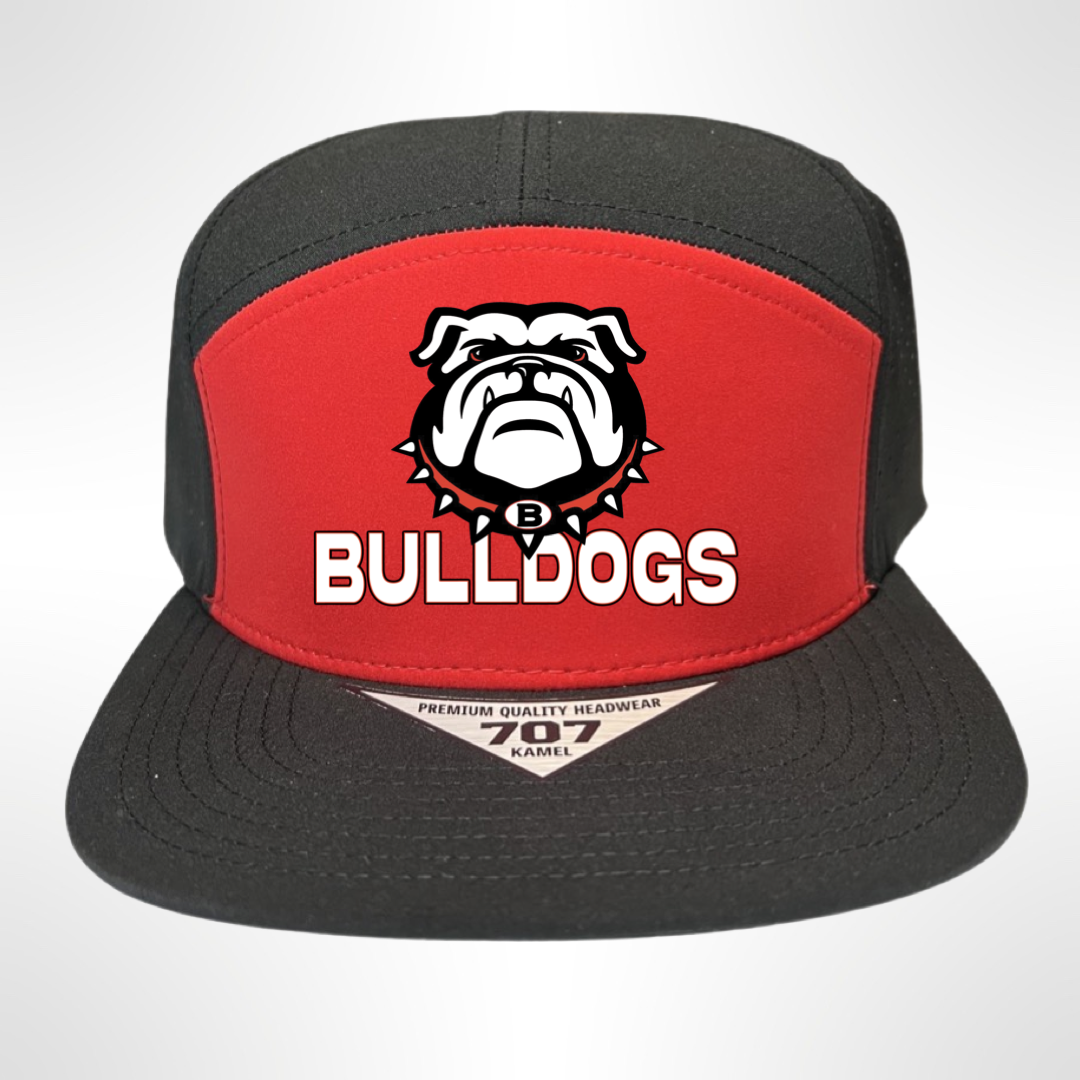 Bulldogs Football Hydro Color Block 7 Panel Hat