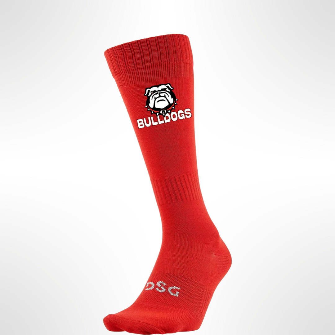 Bulldogs Football Over the Calf Socks