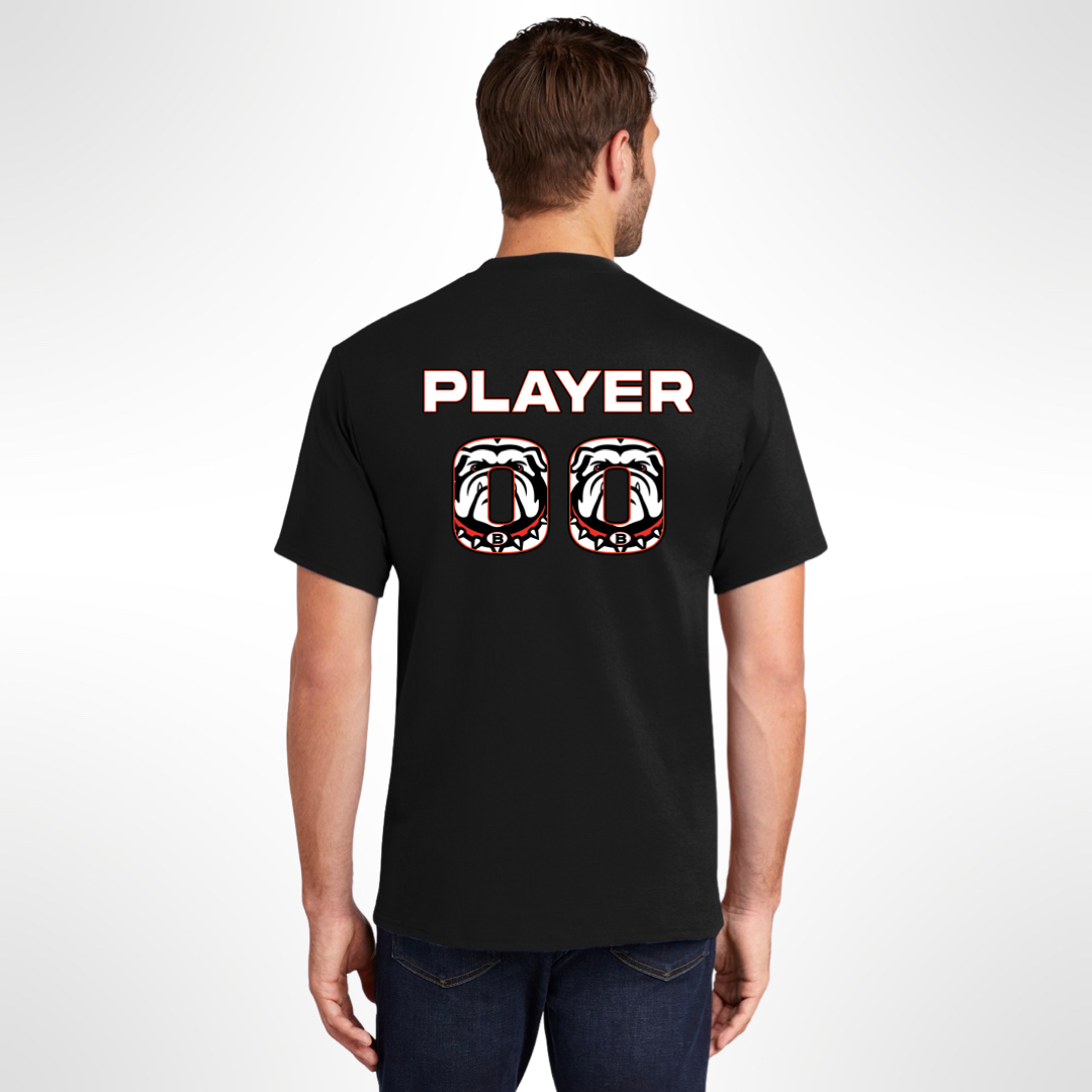 Bulldogs Personalized T-Shirt with Player Name and Number
