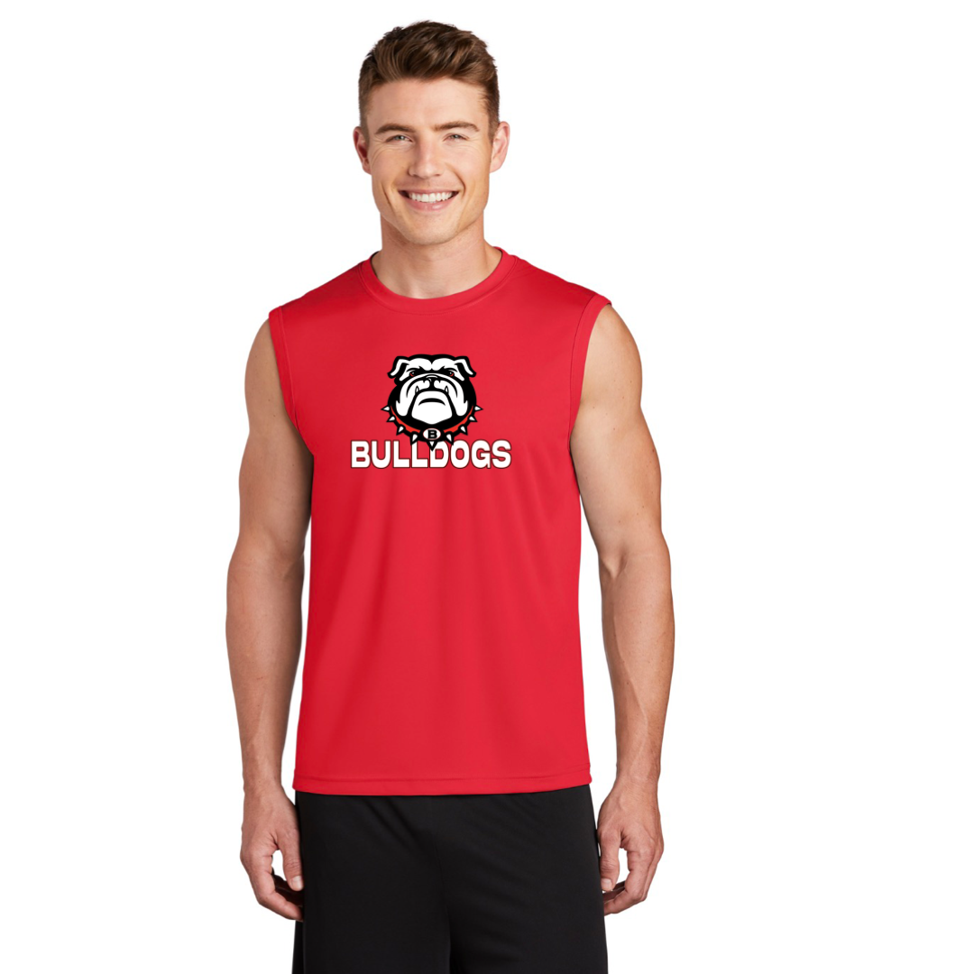 Bulldogs Football Sleeveless Performance T-Shirt