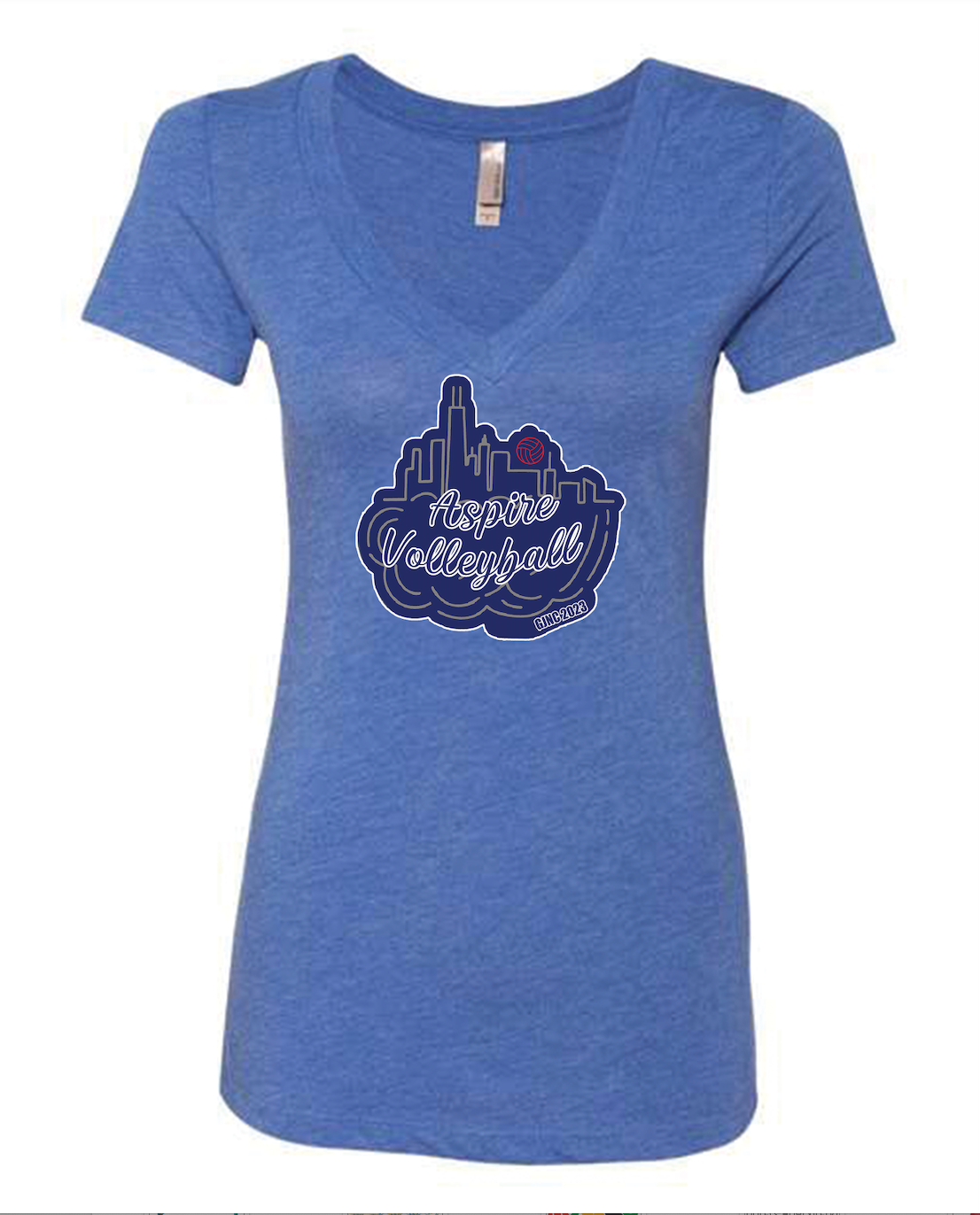 Aspire Volleyball Nationals Women's VNeck TShirt Dos Yahoos Print Co.