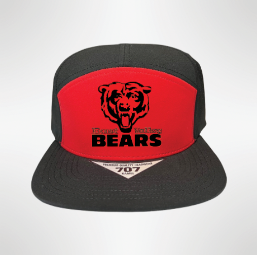 EV Bears Football Hydro Color Block 7 Panel Hat