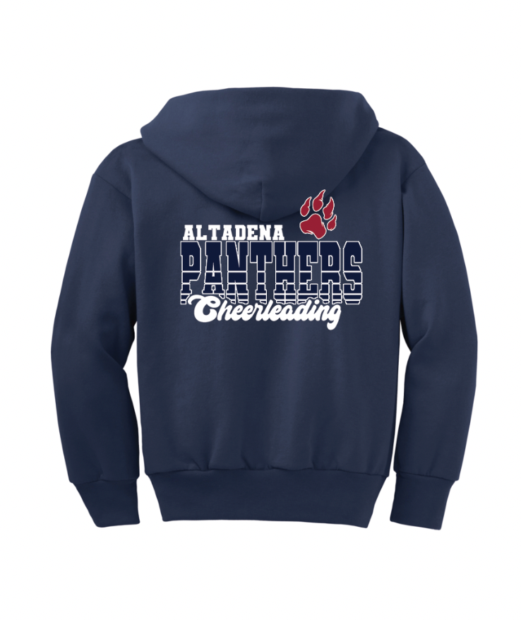 Altadena Panthers Cheerleading Personalized Zip-Up Hoodie