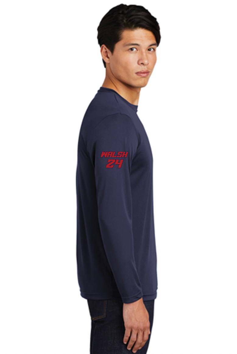 McClintock Chargers Basketball Performance Long-Sleeve T-Shirt 1