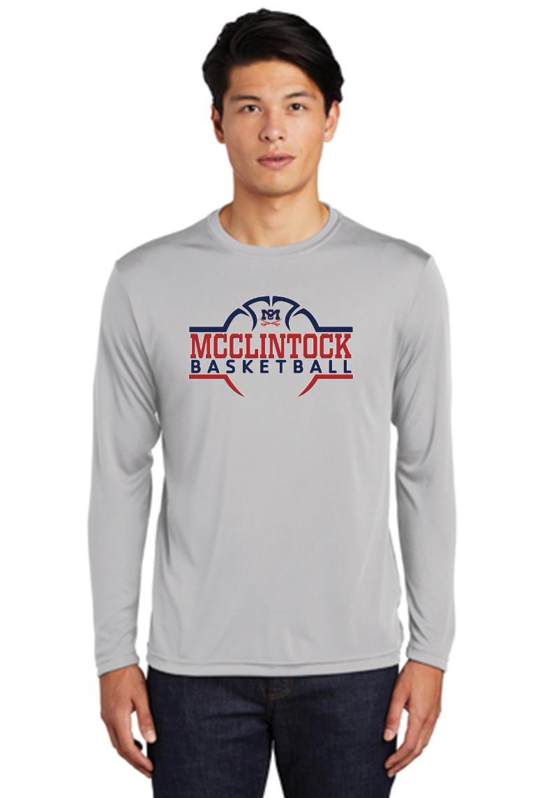 McClintock Chargers Basketball Performance Long-Sleeve T-Shirt 1
