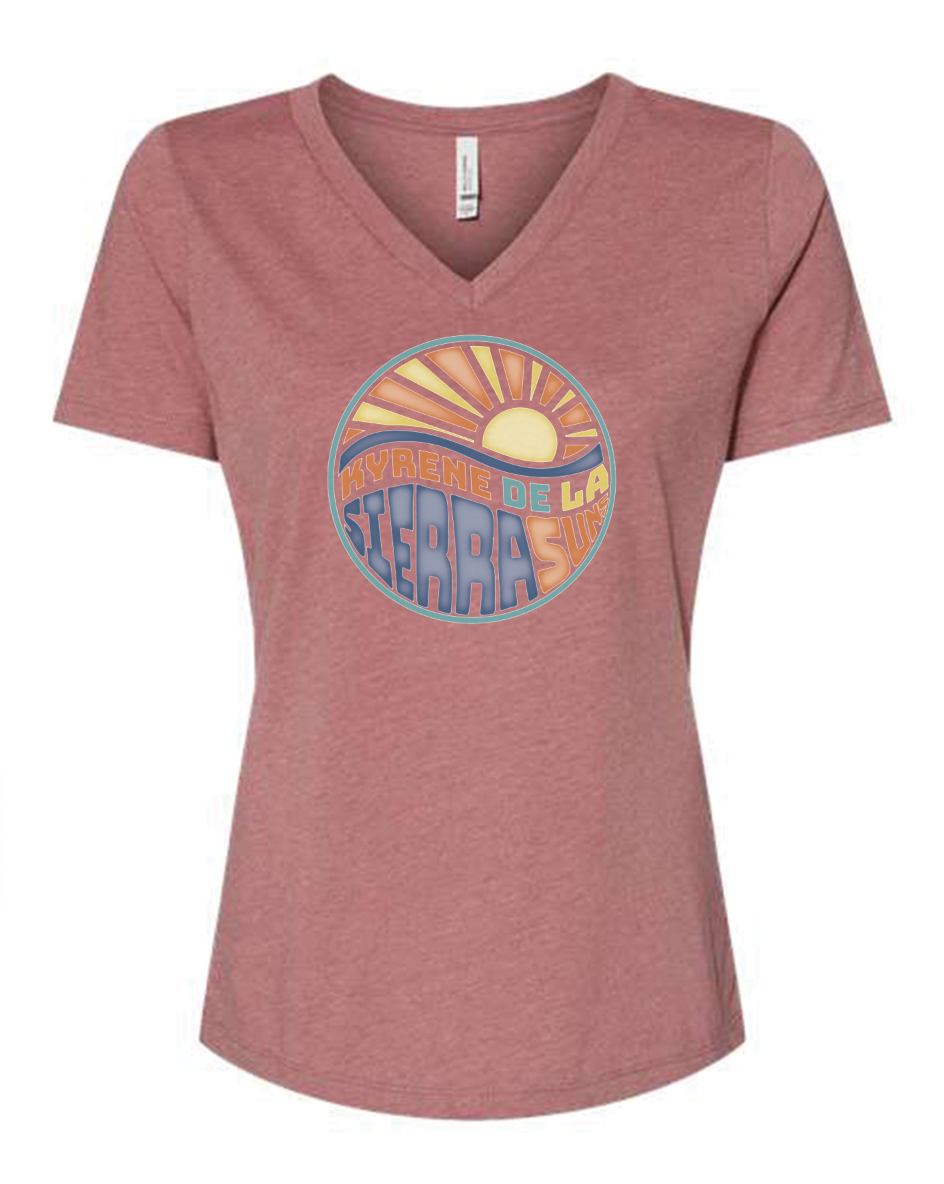 Sierra Suns Vintage Women's V Neck T-Shirt