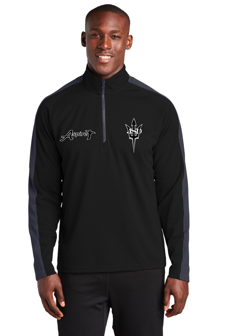 Aspire JSD Team Unisex Sport-Tek® Sport-Wick® Textured Colorblock 1/4-Zip Pullover