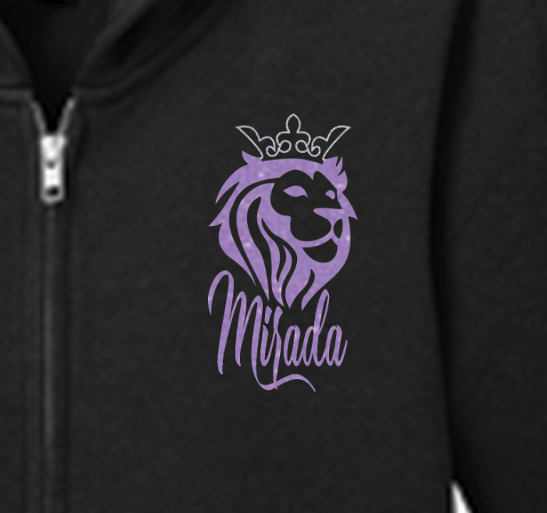 Kyrene de la Mirada Glitter Zip-Up Staff Hoodie