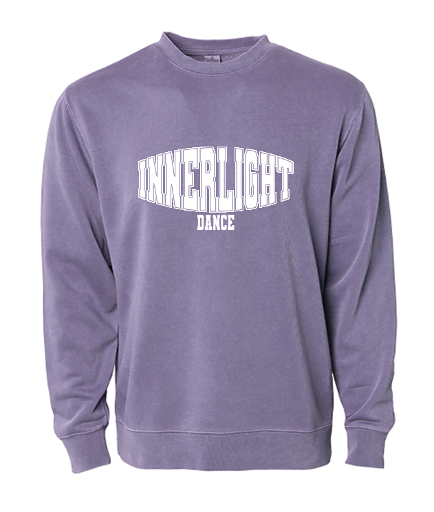 Innerlight Dance Varsity Adult Pigment Dyed Crewneck Sweatshirt