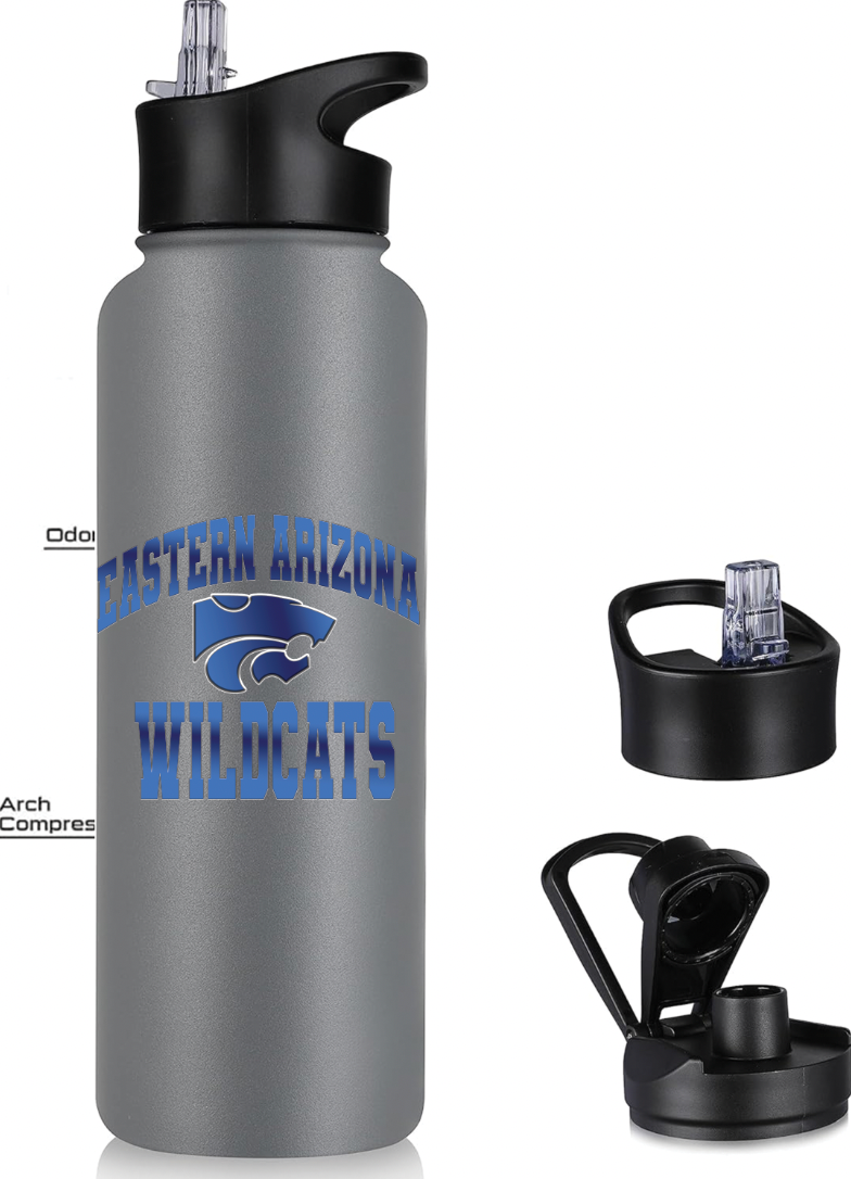 Eastern AZ Wildcats Football 40oz Insulated Water Bottle