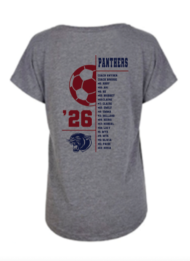 Altadena Girls Soccer Scoopneck Roster T-Shirt