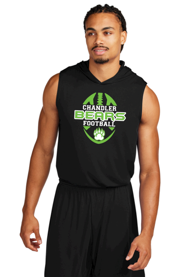 Chandler Bears Football Sport-Tek® Competitor™ Sleeveless Hoodie