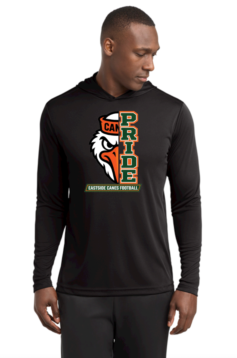 Eastside Canes Football Sport-Tek® PosiCharge® Competitor™ Hooded Pullover
