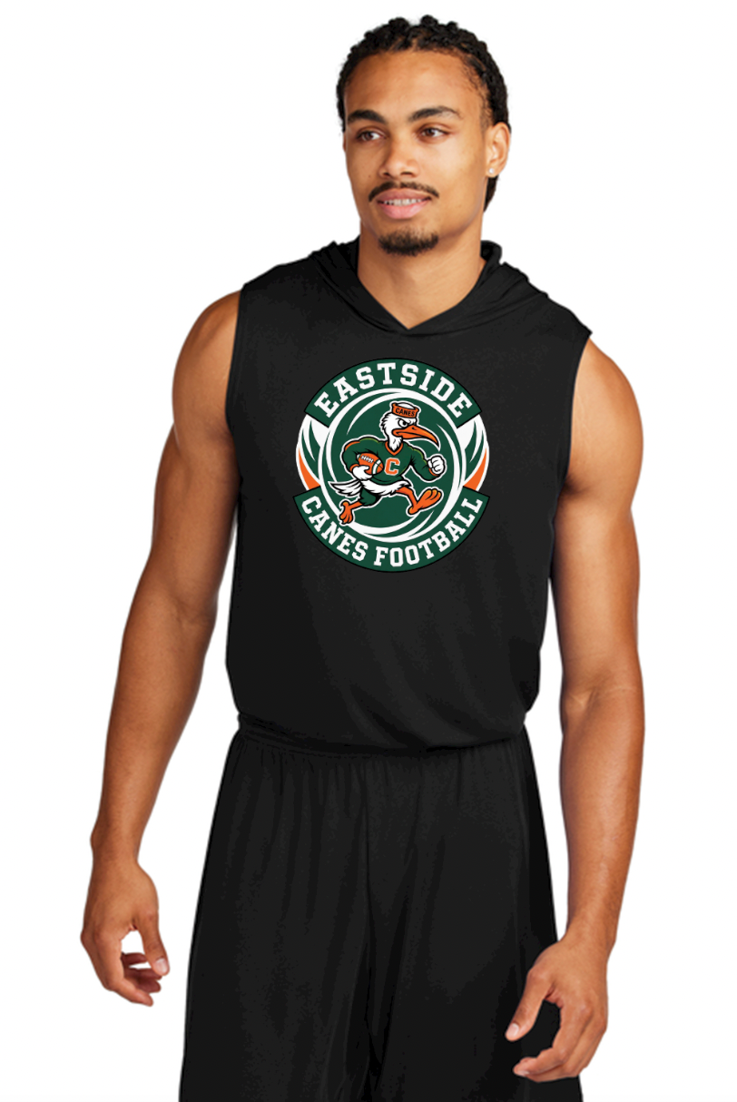 Eastside Canes Football Personalized Sport-Tek® Competitor™ Sleeveless Hoodie