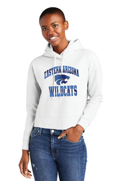 Eastern AZ Wildcats Football Women's Personalized Crop Hoodie