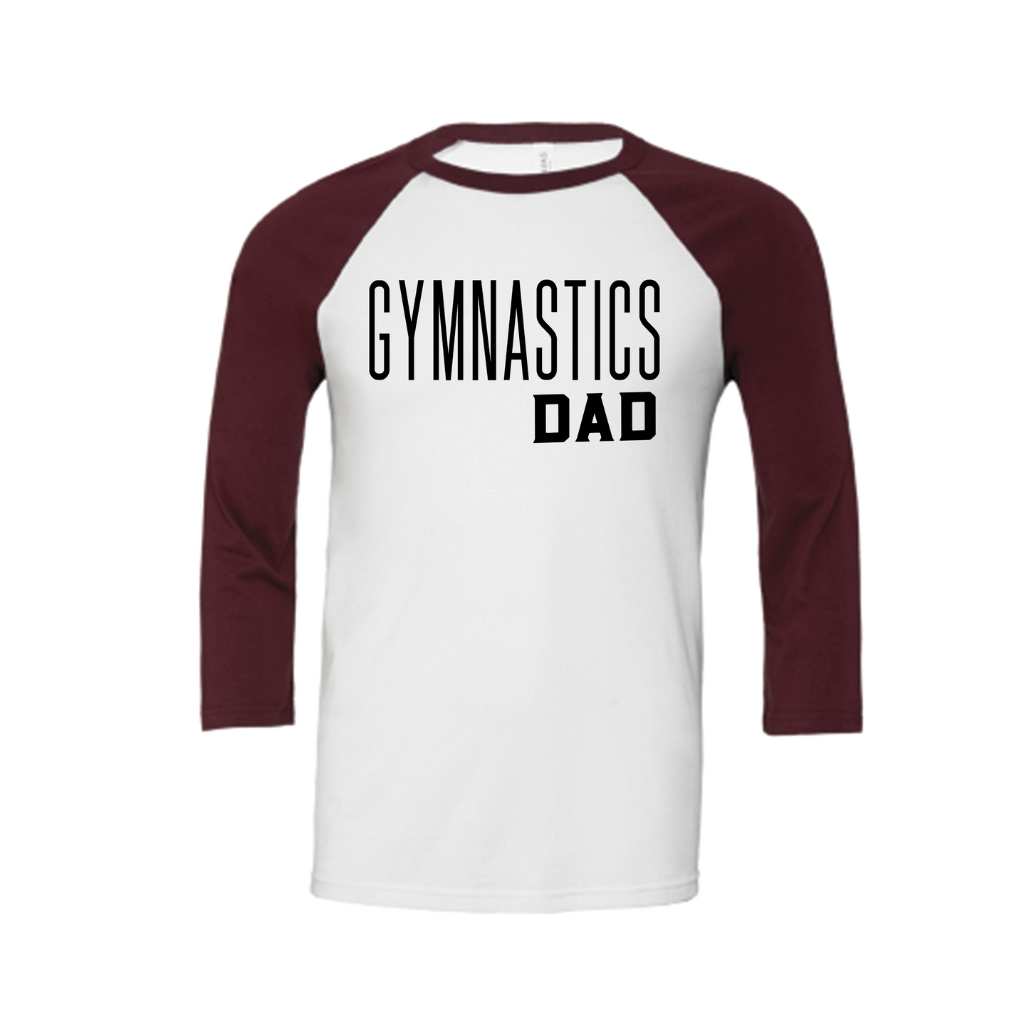 Gymnastics Dad Raglan Baseball Tee