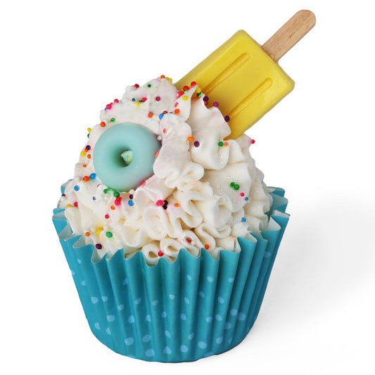 Handmade Pool Party Cupcake Soap (Frosted Mango)