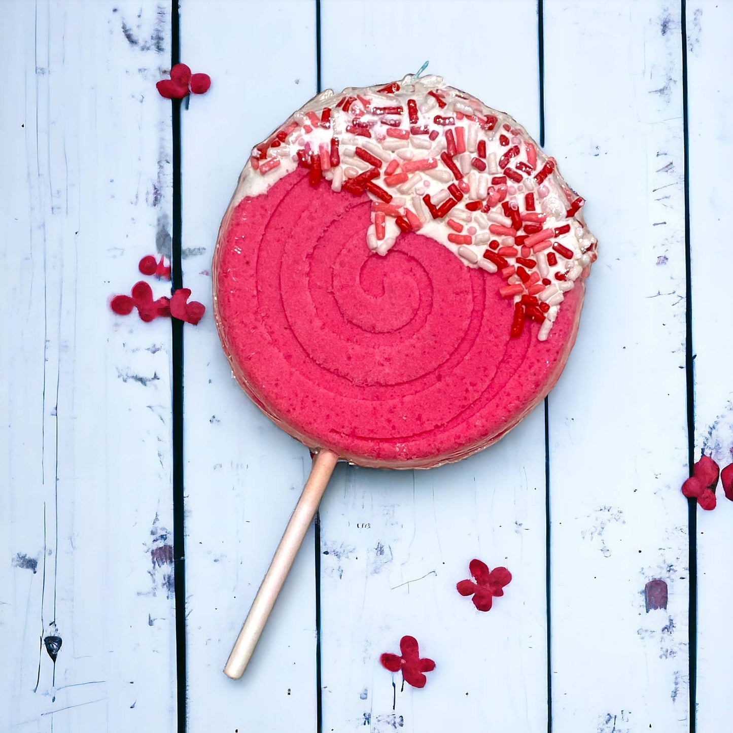 Lollipop Bath Bomb - Pink