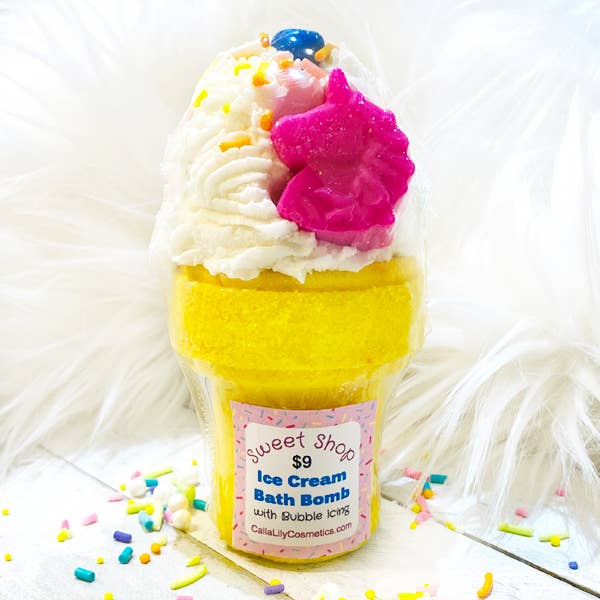 Ice Cream Bath Bomb - Yellow