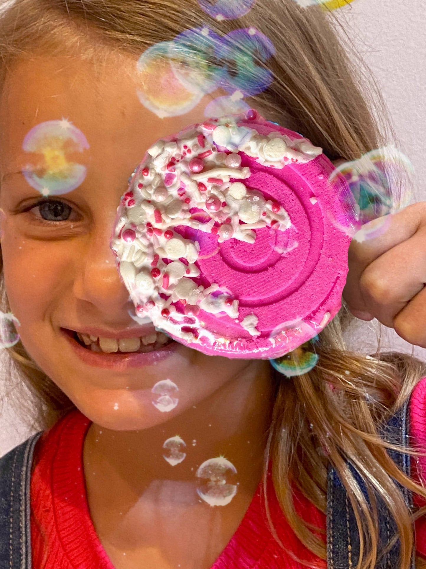 Lollipop Bath Bomb - Pink