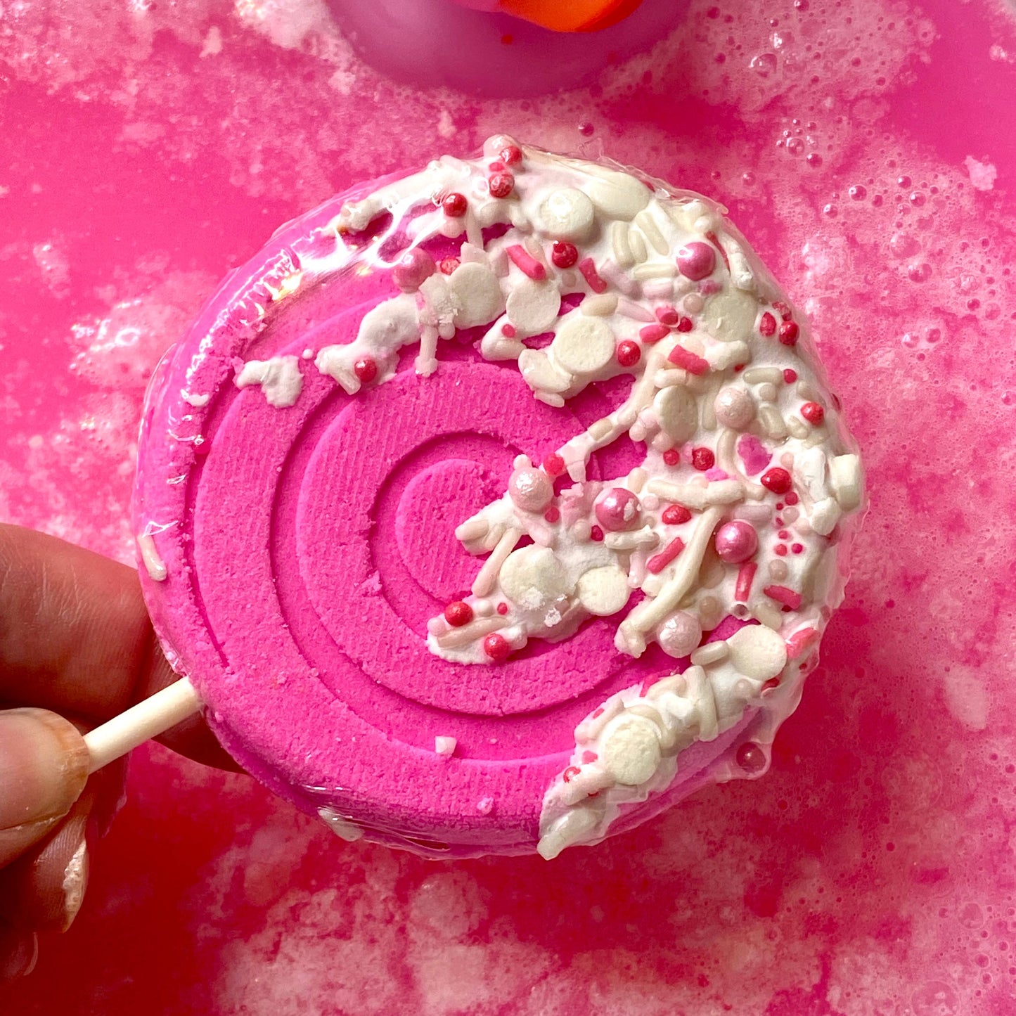Lollipop Bath Bomb - Pink