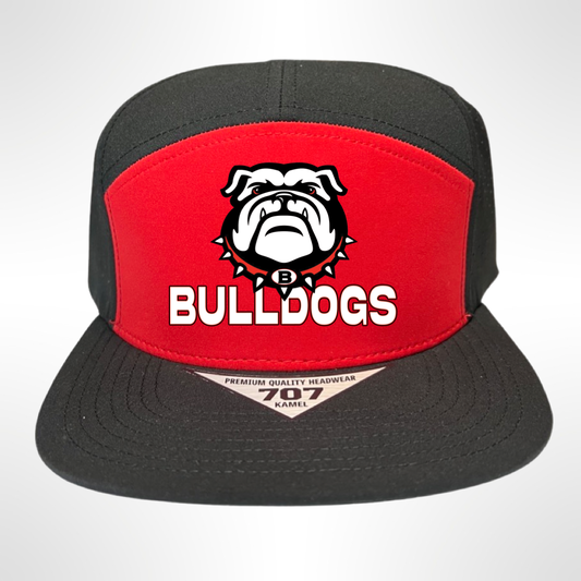 Bulldogs Football Hydro Color Block 7 Panel Hat