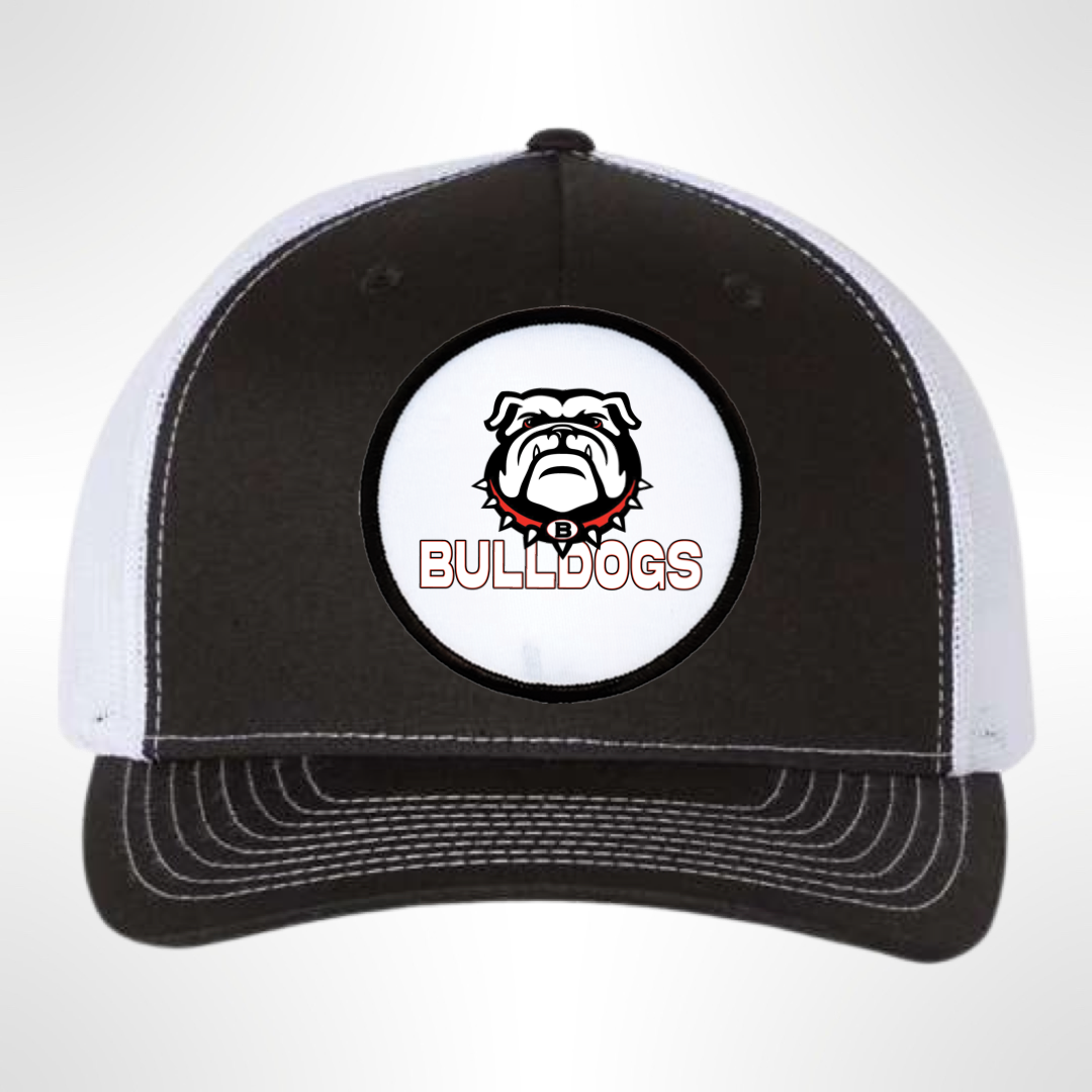 Bulldogs Circle Patch Football Trucker Hat
