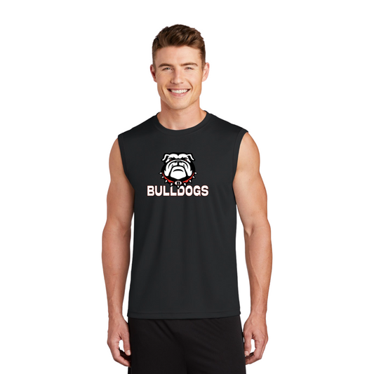 Bulldogs Football Sleeveless Performance T-Shirt