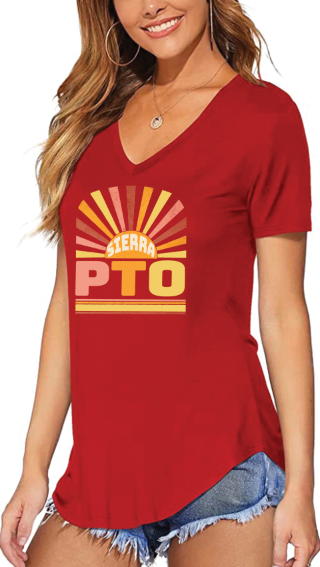 Sierra Suns PTO Red Dolman T-Shirt