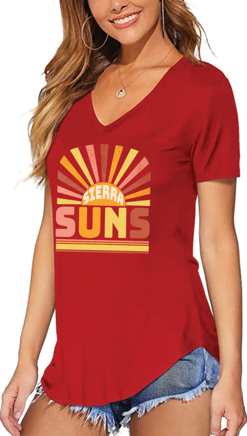 Sierra Suns Sun Ray Red Dolman T-Shirt