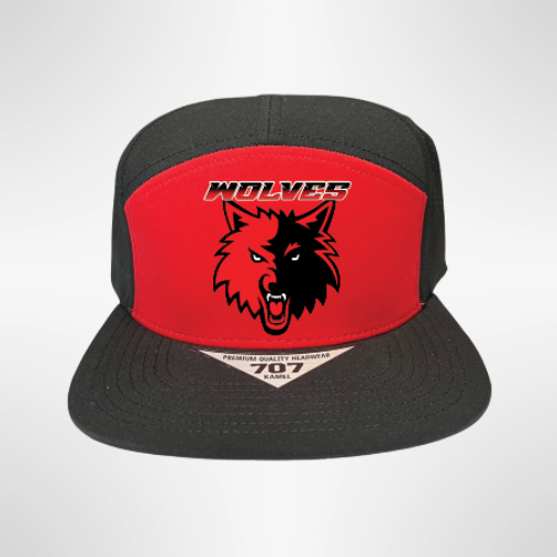Wolves Football Hydro Color Block 7 Panel Hat