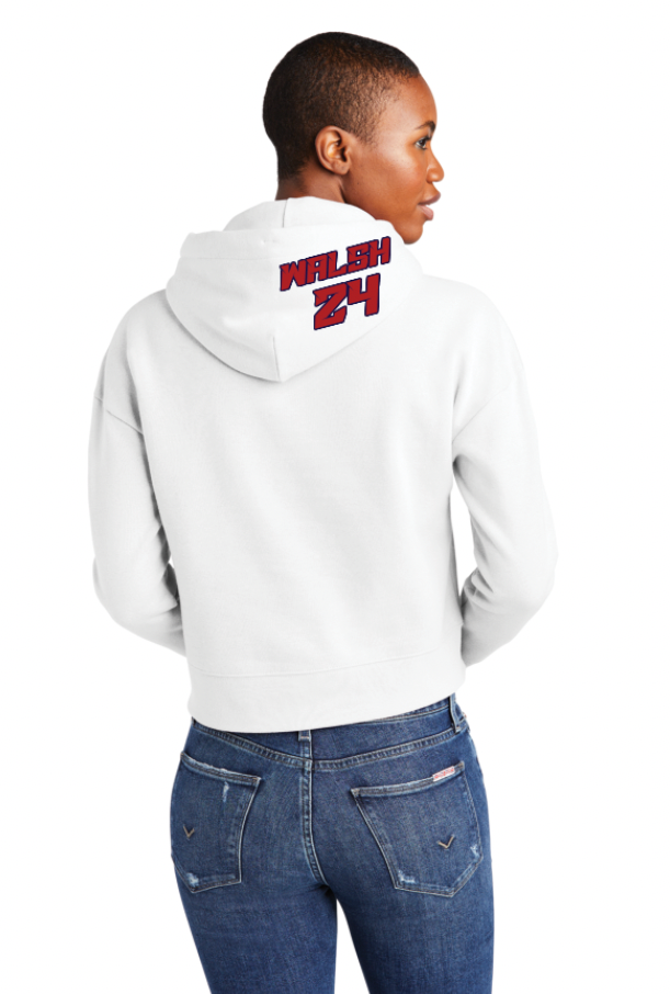 McClintock Chargers Basketball Senior Mom Cropped Hoodie 1