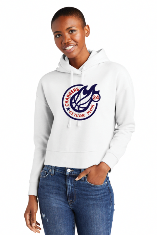 McClintock Chargers Basketball Senior Mom Cropped Hoodie 1