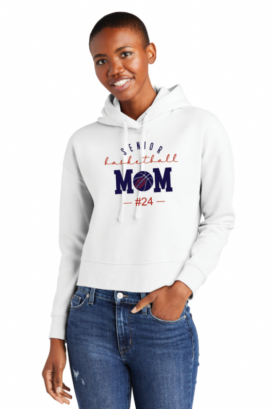 McClintock Chargers Basketball Senior Mom Cropped Hoodie 1