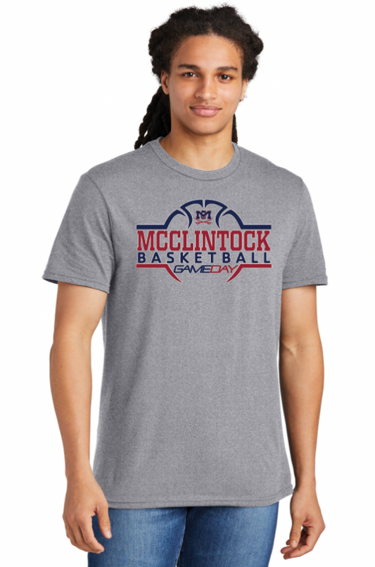 McClintock Chargers Basketball Gameday T-Shirt 1