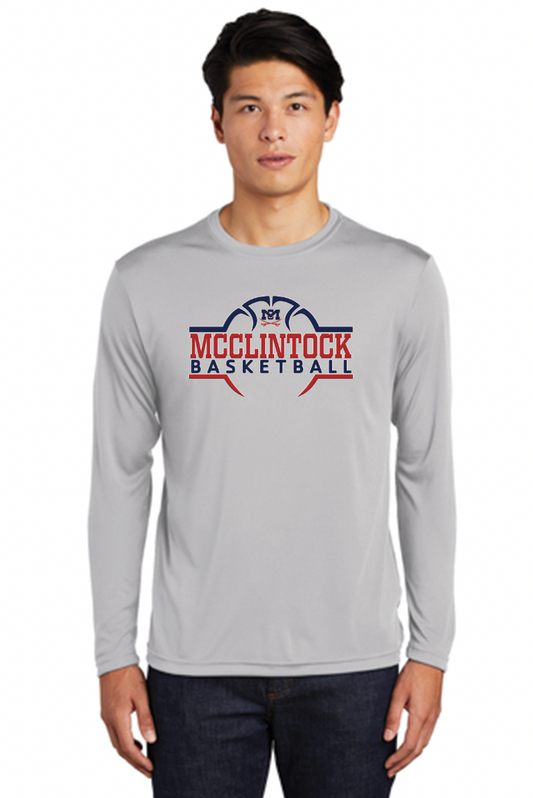 McClintock Chargers Basketball Performance Long-Sleeve T-Shirt 1