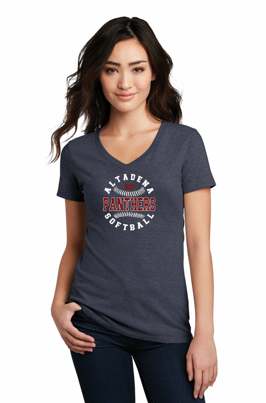 Altadena Softball Women's V-Neck T-Shirt 1