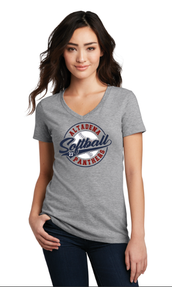 Altadena Softball Women's V-Neck T-Shirt 2
