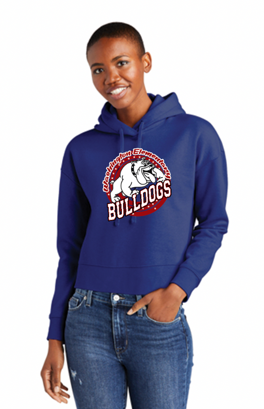 Washington Bulldogs Women's Cropped Hoodie