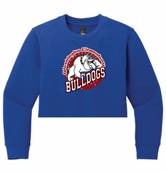Washington Bulldogs Girls Cropped Sweatshirt