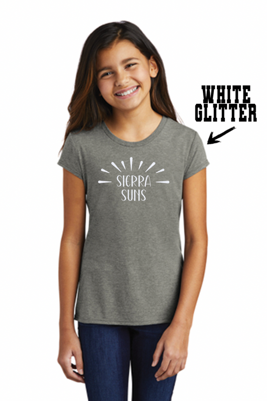 NEW! Sierra Suns Youth Sun Rays Glitter T-Shirt