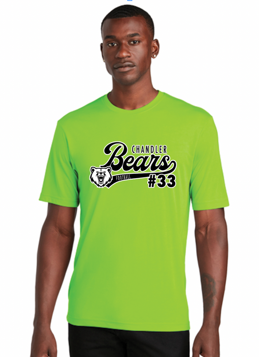 NEW! Chandler Bears Football Performance Personalized T-Shirt 2025