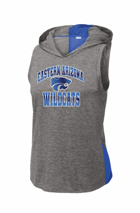 Eastern AZ Wildcats Personalized Women's Tri-Blend Wicking Draft Hoodie Tank