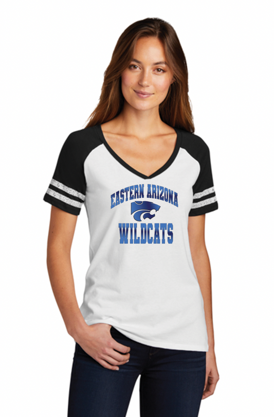 Eastern AZ Wildcats Women’s Game V-Neck Tee