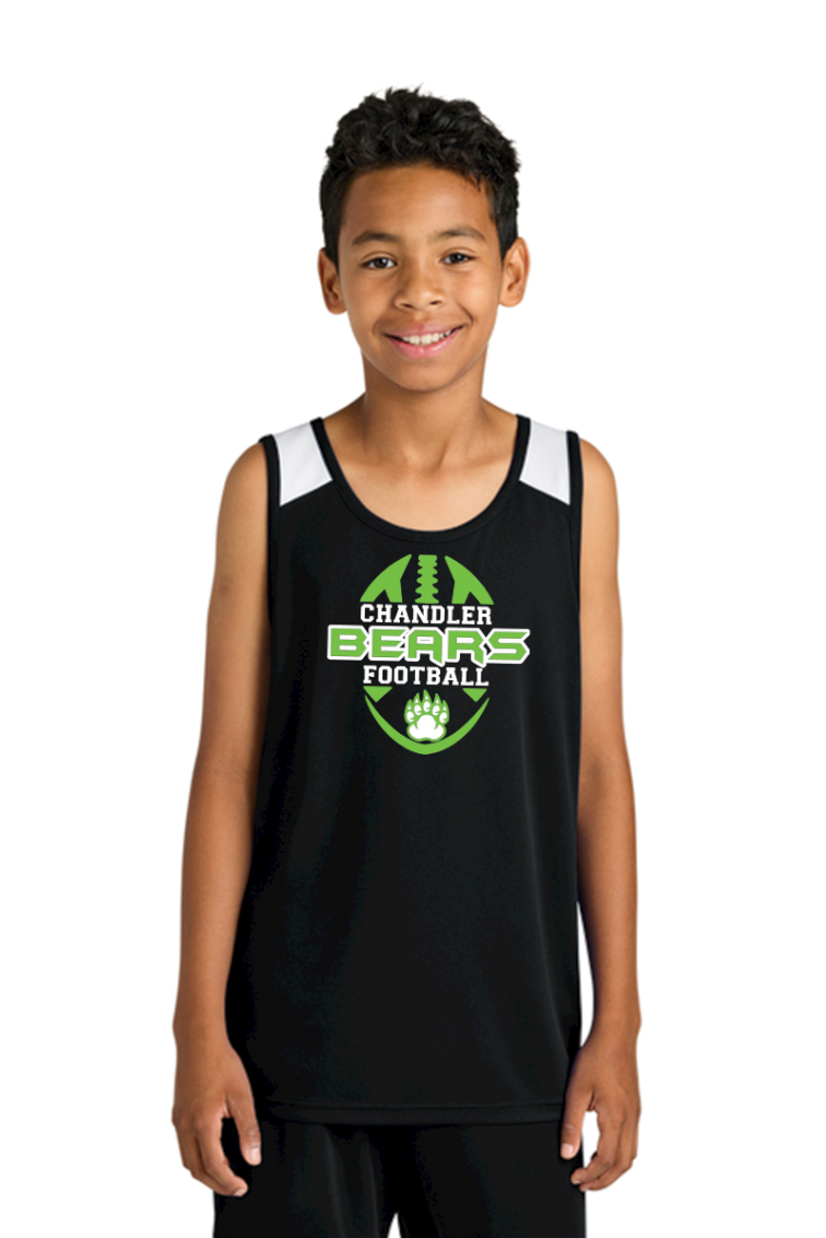 Chandler Bears Football Sport-Tek® Youth Club Track Tank