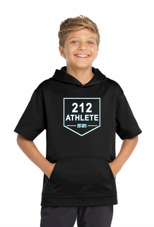 212 Athlete Baseball Sport-Tek® Sport-Wick® Fleece Short Sleeve Hooded Pullover