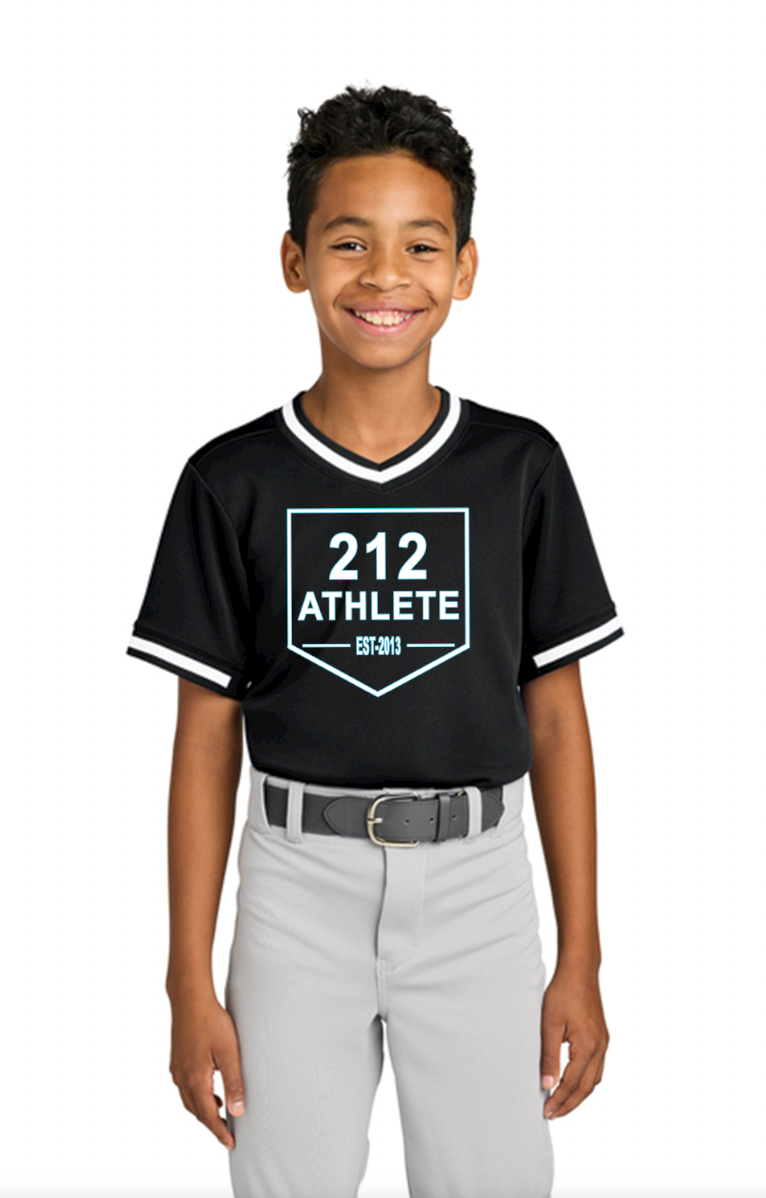 212 Athlete Baseball Personalized Sport-Tek® Youth Tough Mesh V-Neck Baseball Jersey