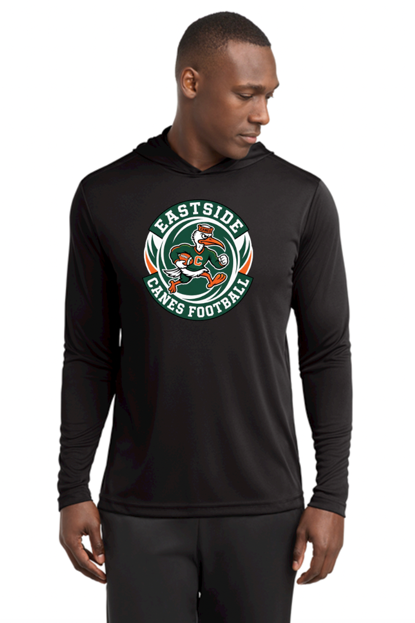Eastside Canes Football Sport-Tek® PosiCharge® Competitor™ Hooded Pullover