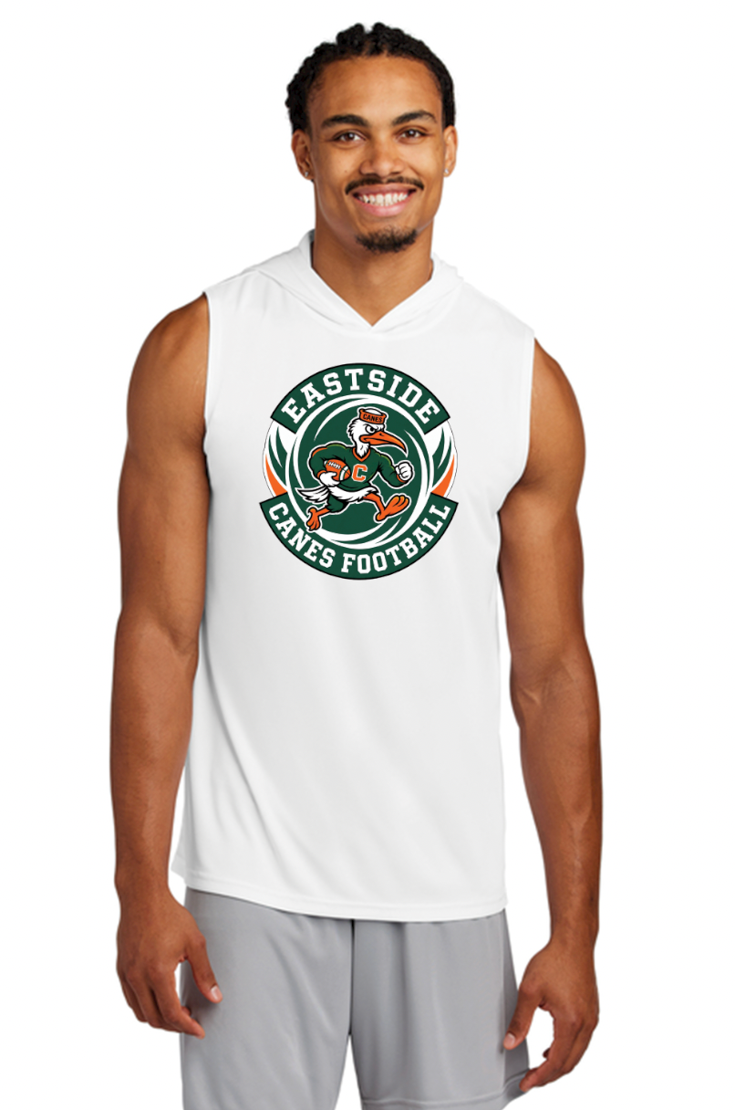 Eastside Canes Football Personalized Sport-Tek® Competitor™ Sleeveless Hoodie